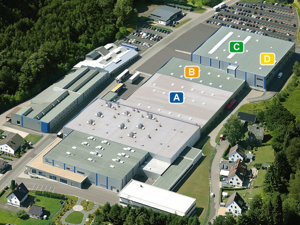La surface d'exploitation de STOCKO atteint 6 900 m² sur le site de Hellenthal